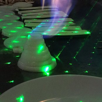 Benihana - Encino - Our chef turned off the lights and added lasers to the flaming onion. - Sushi Bars Near Me - Encino, California