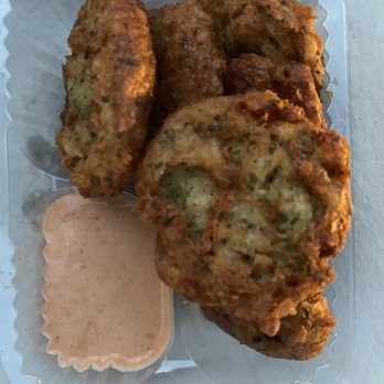The Purple Shrimp - Conch fritters and sauce - Cajun/Creole Near Me - West Palm Beach, Florida The Purple Shrimp - Conch fritters and sauce - Cajun/Creole Near Me - West Palm Beach, Florida