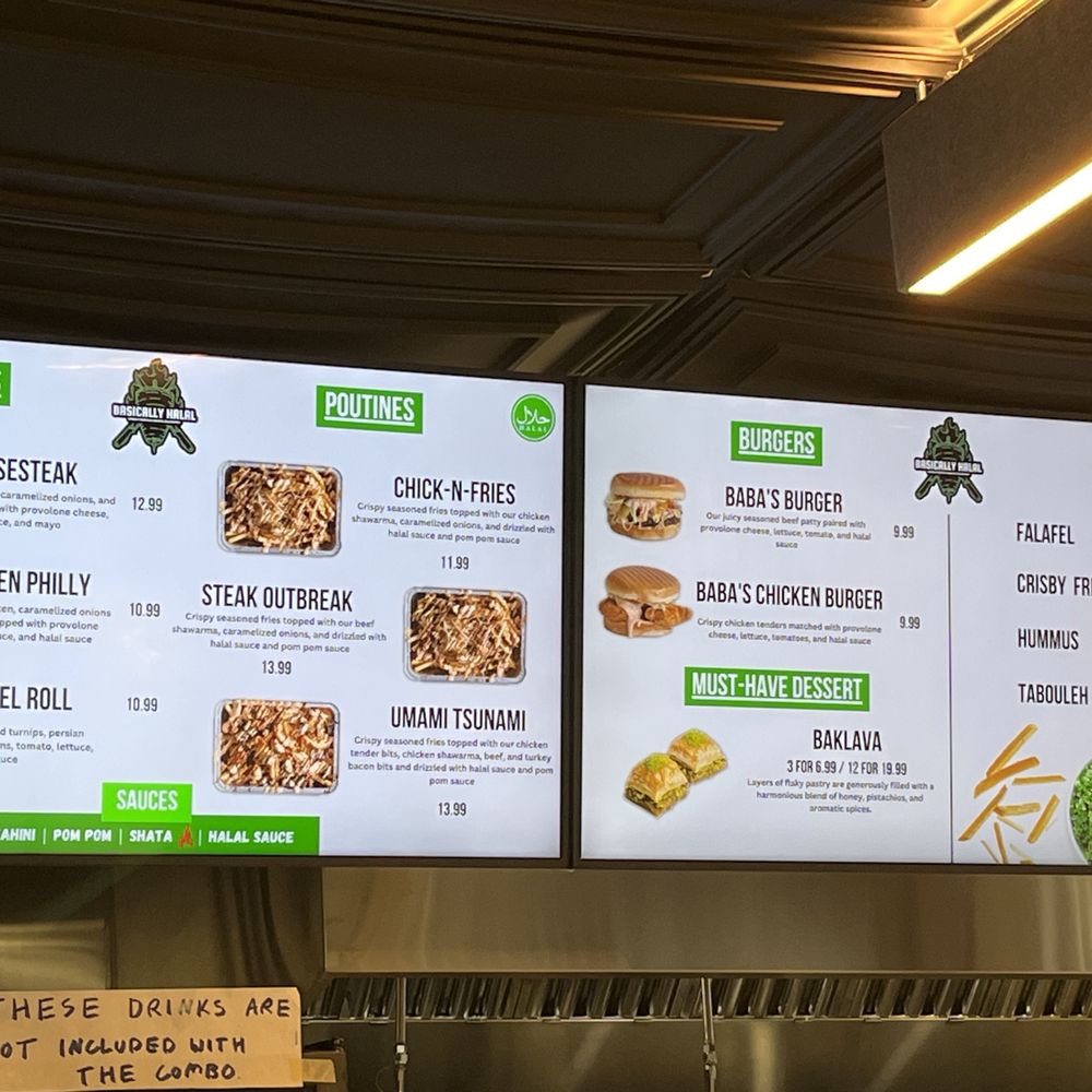 Basically Halal - Menu board - Halal Near Me - Richmond, Virginia Basically Halal - Menu board - Halal Near Me - Richmond, Virginia