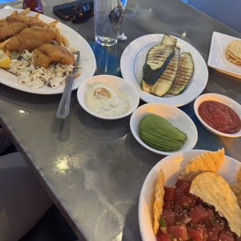 Simply Fish Seafood - The quantity of food we had and TASTY! - Fish & Chips Near Me - Costa Mesa, California