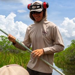 Miami Everglades Connection Airboat Tours - One of our friendly captains leading the way -- knowledgeable, local, and always keeping tours safe and fun.