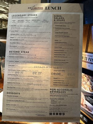 Menu photo 1 LongHorn Steakhouse West Melbourne, FL Menu photo 1 LongHorn Steakhouse West Melbourne, FL