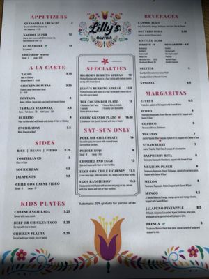 Menu photo 3 Lilly's Cantina Kansas City, MO Menu photo 3 Lilly's Cantina Kansas City, MO