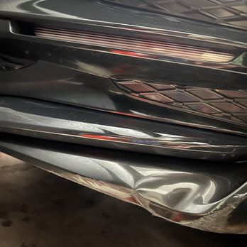 Magic Bumper Repair - Before (lower left front bumper) - Mobile Dent Repair Near Me - San Diego, California Magic Bumper Repair - Before (lower left front bumper) - Mobile Dent Repair Near Me - San Diego, California