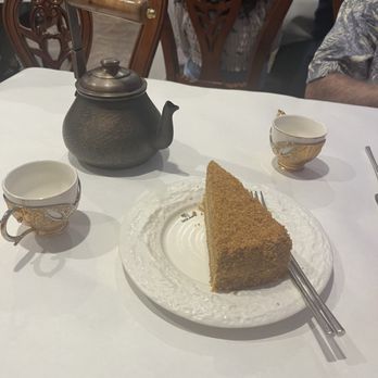 Dolan's - Honey cake with Hot tea! - Asian Fusion Near Me - Alhambra, California Dolan's - Honey cake with Hot tea! - Asian Fusion Near Me - Alhambra, California