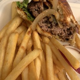 Partly eat bourbon burger