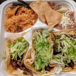 Great tacos..barbacoa, asada & pork belly combo..comes with drink & pickled carrot & jalapeno, red & green salsa. Great tacos..barbacoa, asada & pork belly combo..comes with drink & pickled carrot & jalapeno, red & green salsa.