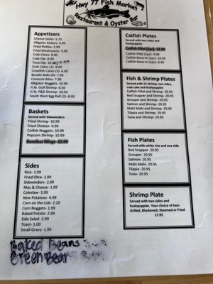 Menu photo 1 Hwy 77 Fish Market Lincoln, AL Menu photo 1 Hwy 77 Fish Market Lincoln, AL