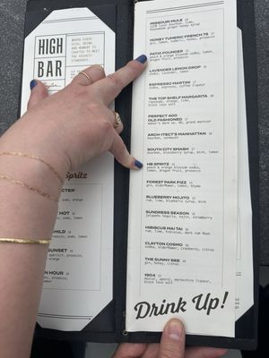 Menu photo 1 High Bar Clayton Clayton, MO Menu photo 1 High Bar Clayton Clayton, MO
