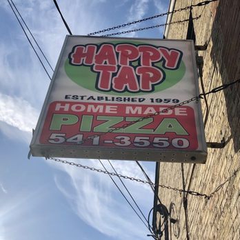 Happy Tap - a sign for a pizza restaurant - Bars Near Me - Milwaukee, Wisconsin