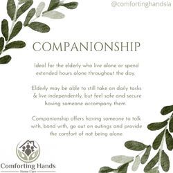 Comforting Hands Home Care - Services
