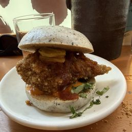 Fried chicken bao