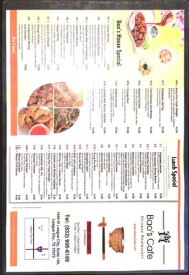 Menu photo 4 Bao's Cafe League City, TX