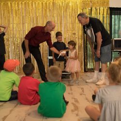 We had a great birthday party, thanks to Tom!