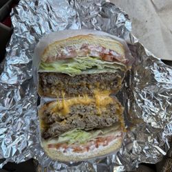 Jenny's Giant Burger - Double giant no onion or mustard.