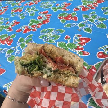 Work in Progress - caesar sando with spicy salami - Wine Bars Near Me - Costa Mesa, California Work in Progress - caesar sando with spicy salami - Wine Bars Near Me - Costa Mesa, California