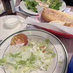 Salads with each entree! Warm bread