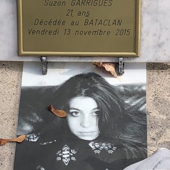 Cimetière du Père Lachaise - This beautiful young woman was killed in the Bataclan Theatre massacre in 2015 - Funeral Services & Cemeteries Near Me - Paris, 75