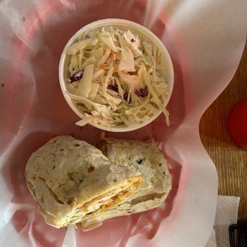 Meat BBQ - Buffalo chicken wrap with coleslaw - Barbeque Near Me - Lansing, Michigan