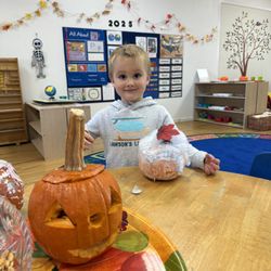 Bambini Montessori - Pumpkin making contest winner 2025
