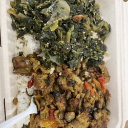 ZoJu - Spinach and vegan meatloaf