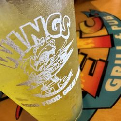 Wings Etc - Glass and table