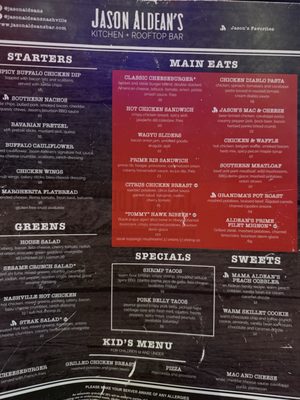 Menu photo 3 Jason Aldean's Kitchen + Rooftop Bar Nashville, TN