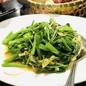Ping’s Bistro - Stir-Fried Water Spinach with Sour Bamboo Shoots - Chinese Near Me - San Mateo, California