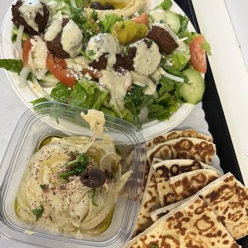 Greek Pita - 17. Falafel Platter with a side of hummus - Mediterranean Near Me - Bothell, Washington Greek Pita - 17. Falafel Platter with a side of hummus - Mediterranean Near Me - Bothell, Washington