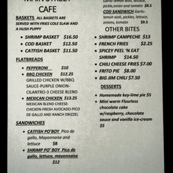 Main Street Cafe - Fish Baskets, Flatbread, Sandwiches, Homemade Key lime pie.