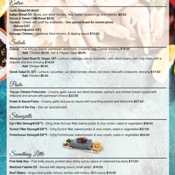 The Island Restaurant - A la Carte - Page 1