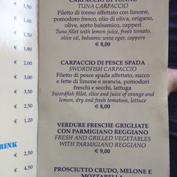 Menu of the day