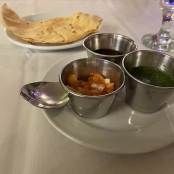 Kamana - Papadum and condiments - Indian Near Me - Guilford, Connecticut