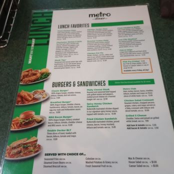 Metro Diner - Menu - Diners Near Me - Murfreesboro, Tennessee