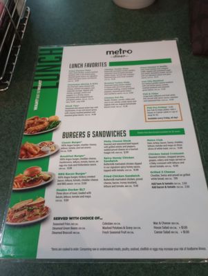 Menu photo 3 Metro Diner Murfreesboro, TN