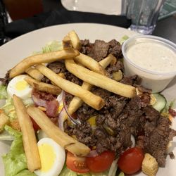 Steak salad, large and filling