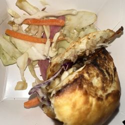 Hawaiian BBQ slider - can't see the meat at all