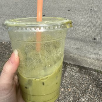 Blue Saucer Café - Green M&M Latte - Coffee & Tea Near Me - Seattle, Washington Blue Saucer Café - Green M&M Latte - Coffee & Tea Near Me - Seattle, Washington