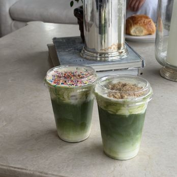 Cafe Le Fleurs - Birthday Cake Matcha & Banana Pudding Matcha - Coffee & Tea Near Me - Happy Valley, Oregon Cafe Le Fleurs - Birthday Cake Matcha & Banana Pudding Matcha - Coffee & Tea Near Me - Happy Valley, Oregon