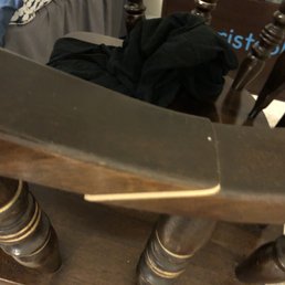 Antique rocker they broke