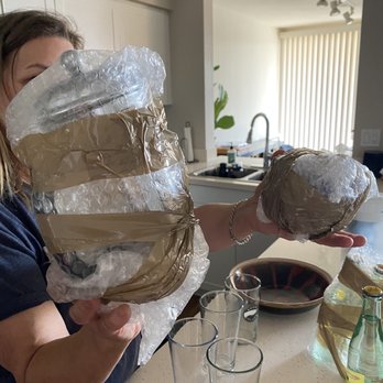 Best Quality Movers - Plastic kitchenware wrapped in layers of bubble wrap and duct tape... - Movers Near Me - Northridge, California