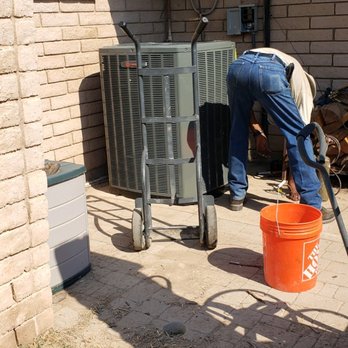 Frederick & Sons Air Conditioning & Plumbing - Our new air conditioning unit being installed. - Plumbing Near Me - Gilbert, Arizona