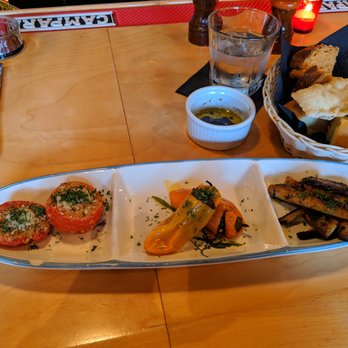 Osteria Papavero - roasted vegetables: Tomatoes, sausage stuffed peppers, parsnips - Italian Near Me - Madison, Wisconsin Osteria Papavero - roasted vegetables: Tomatoes, sausage stuffed peppers, parsnips - Italian Near Me - Madison, Wisconsin