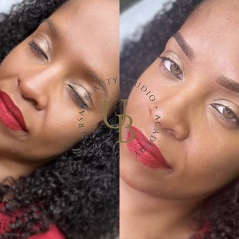 Universal Beauty Studio Academy - Machine Ombré Brow with a Microblading front - Permanent Makeup Near Me - Springfield, Missouri