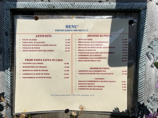 Menu photo 7 Cucinotta Santa Marina Salina, ME