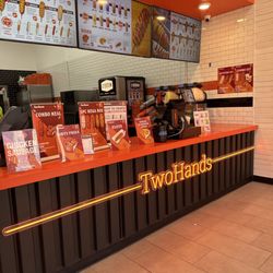 Two Hands Seoul Fresh Corn Dogs - Counter
