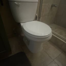 The toilet that was fixed