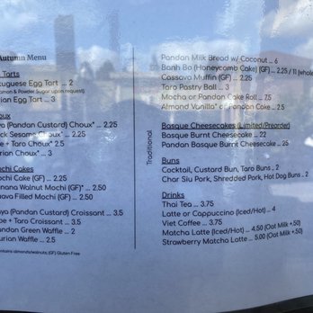 CA Bakehouse - menu (10/25/20) - Bakeries Near Me - San Jose, California