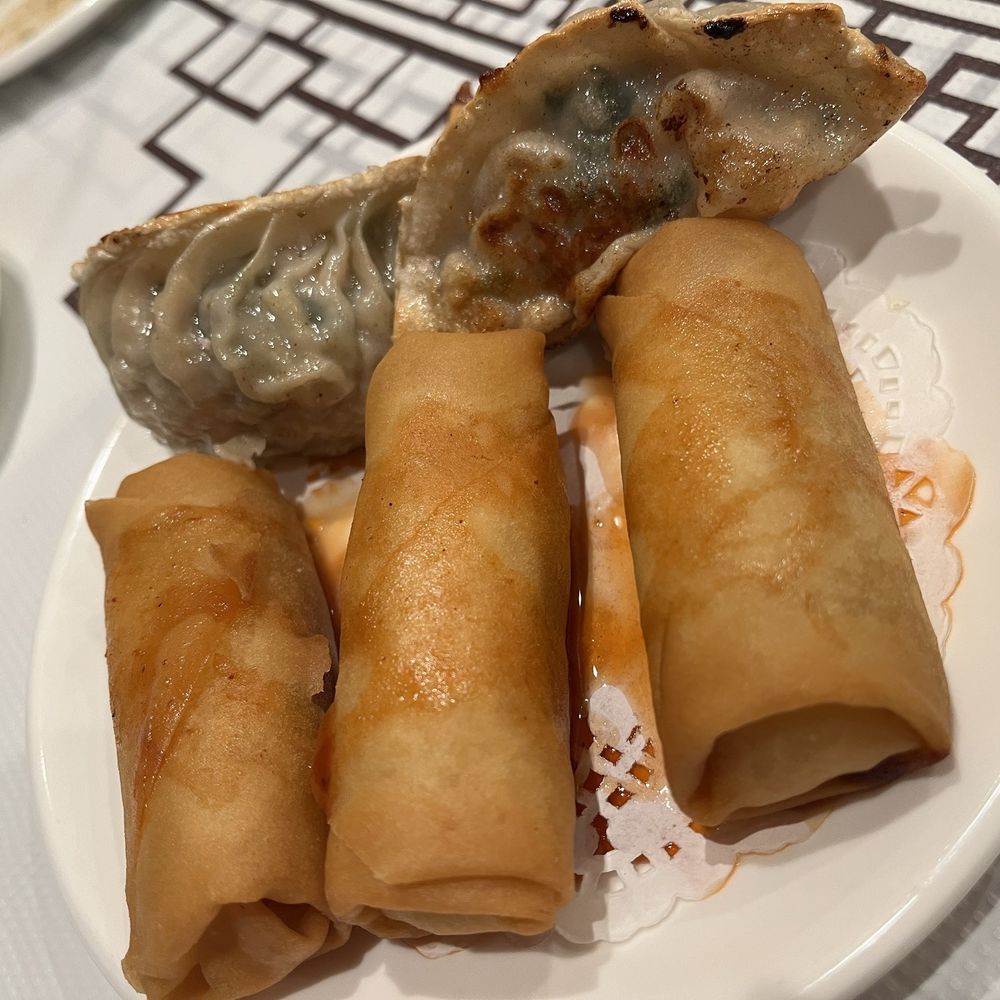 Phoenix Restaurant - 2 Vegetable Rolls and 3 Pot Stickers - Dim Sum Near Me - Chicago, Illinois Phoenix Restaurant - 2 Vegetable Rolls and 3 Pot Stickers - Dim Sum Near Me - Chicago, Illinois