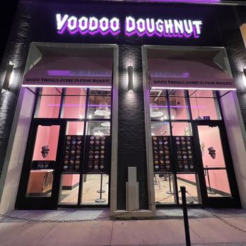 Voodoo Doughnut - Voodoo Doughnut outside front view - Donuts Near Me - Dallas, Texas Voodoo Doughnut - Voodoo Doughnut outside front view - Donuts Near Me - Dallas, Texas